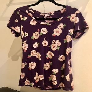 Juicy Couture Plum Floral Tee